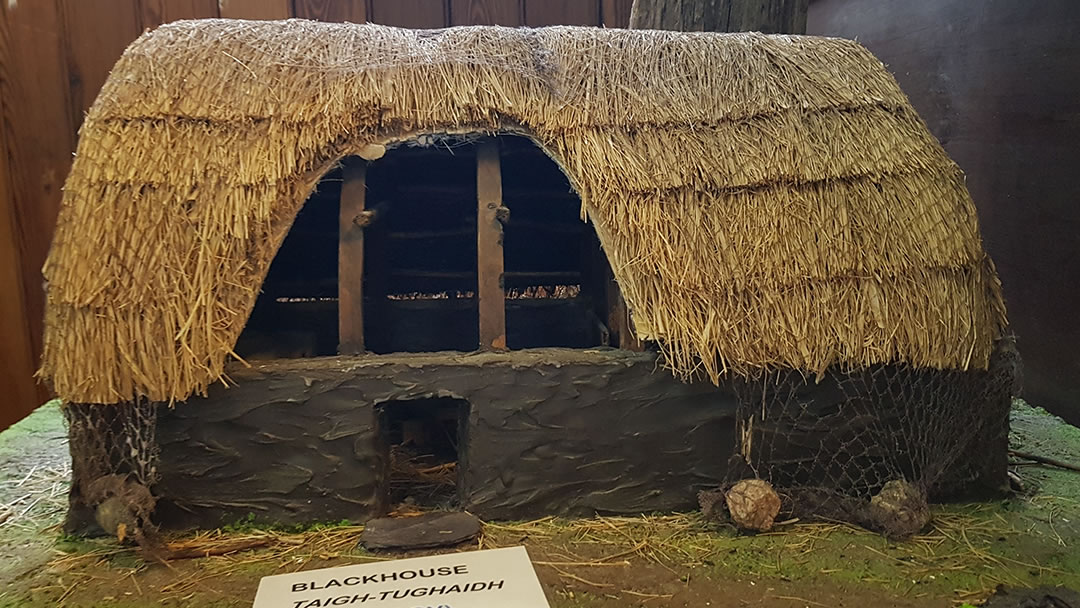 Blackhouse model at the Strathnaver Museum