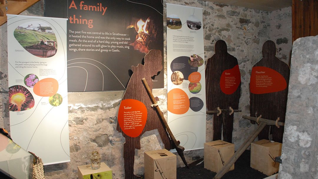 Peat Display at Strathnaver Museum