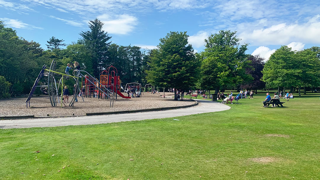 The playground in Hazlehead Park in Aberdeen