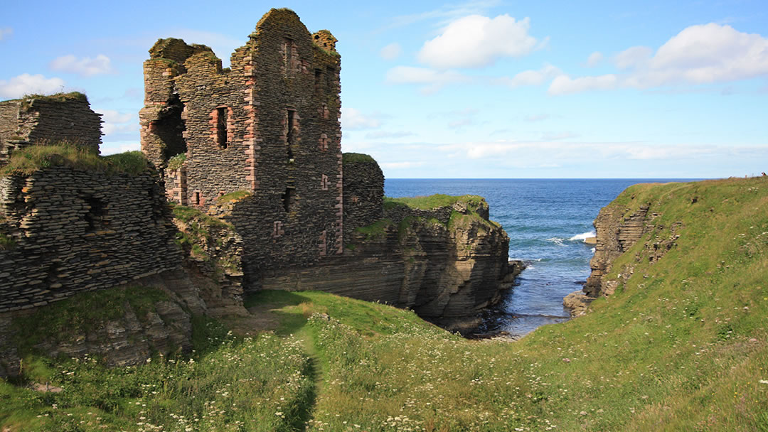 Castle Sinclair Girnigoe near Wick in Caithness