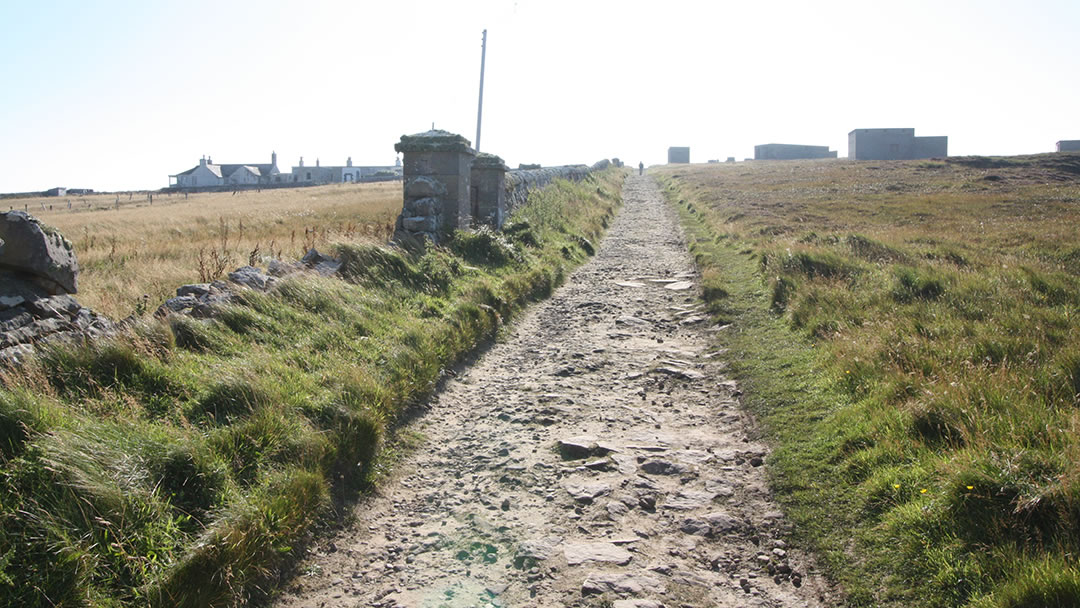 The track to the summit viewpoint at Dunnet Head