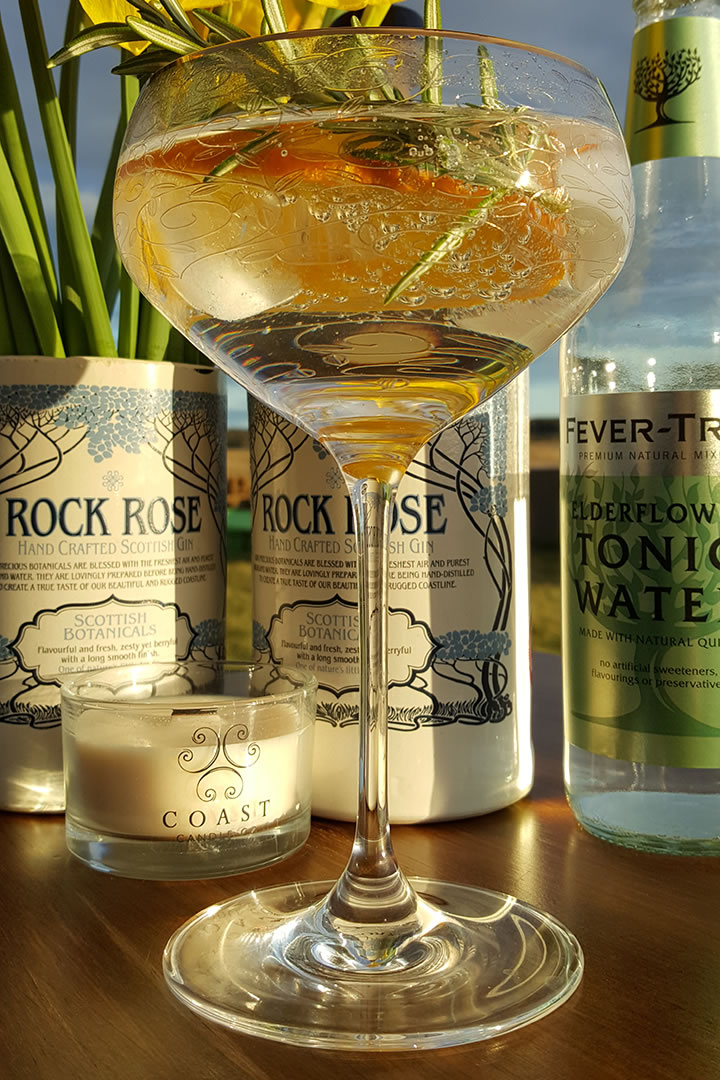 Rock Rose Gin and Tonic, Caithness