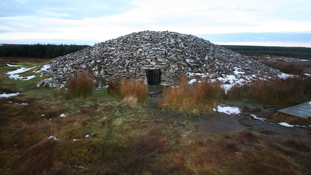 The entrance to the Round Cairn at the Grey Cairns of Camster