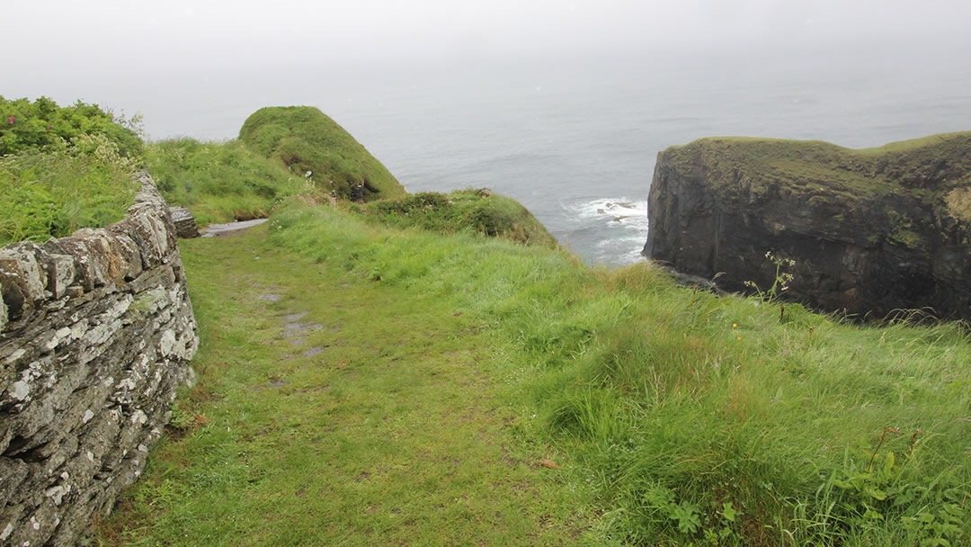 At the top of the Whaligoe steps