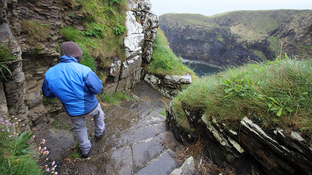 The Whaligoe steps in Caithness