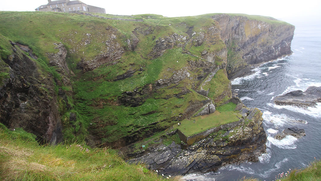 The Whaligoe steps viewed from the south