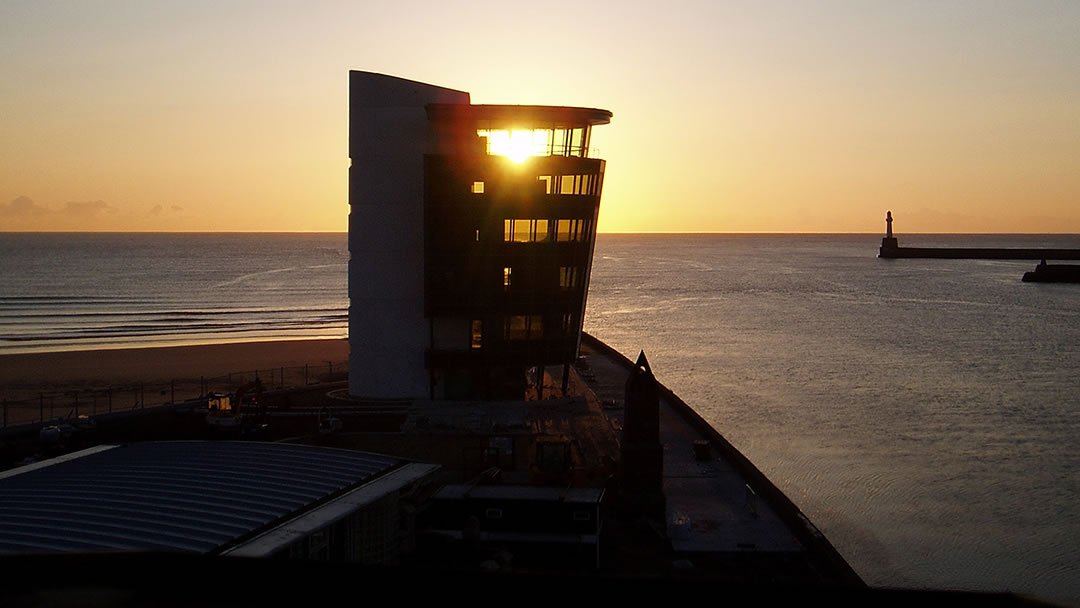 Aberdeen Marine Operations Centre at sunrise