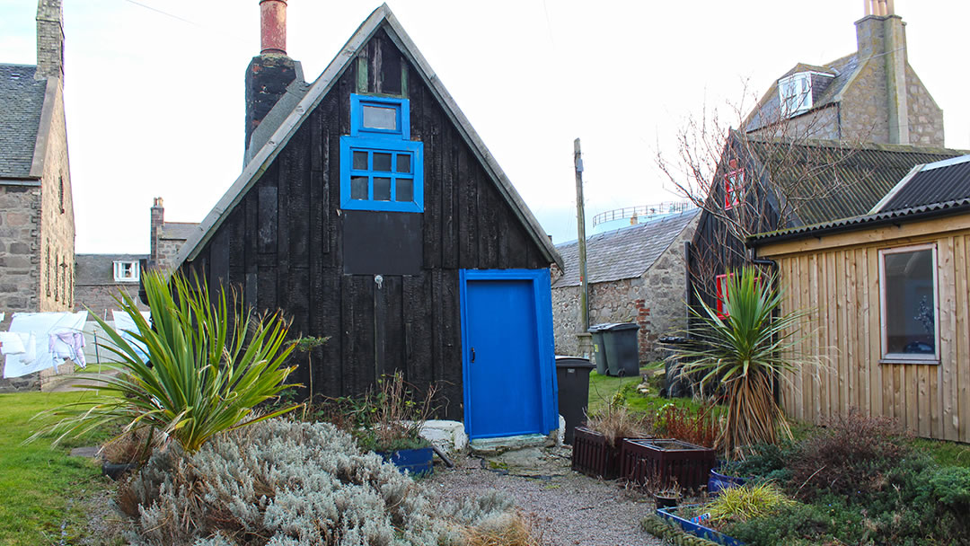 Converted shed in Footdee, Aberdeen