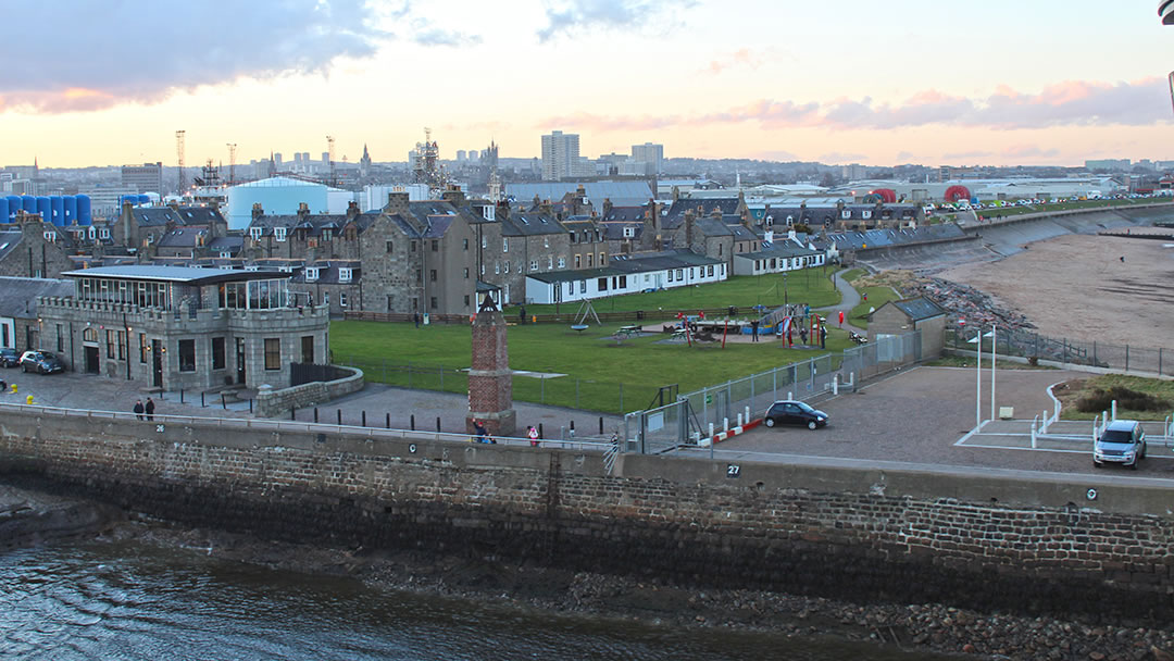 Footdee, Aberdeen from the ferry