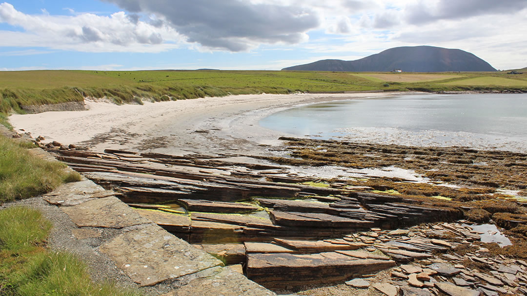 Looking across Sandside Bay on Graemsay