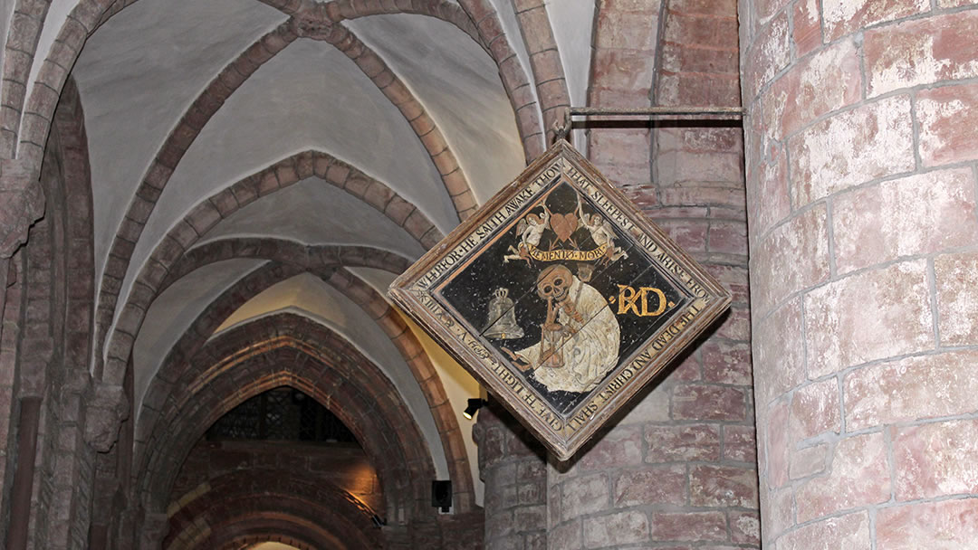 Mort board in St Magnus Cathedral