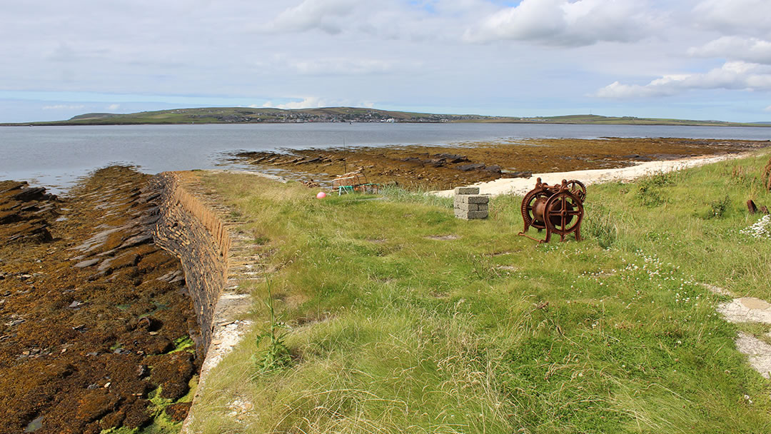 Sandside pier on Graemsay