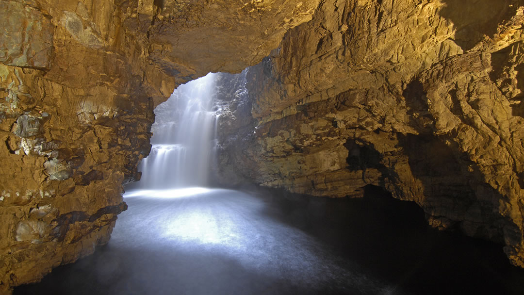 Smoo Cave in Durness in Sutherland