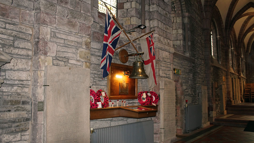 The Royal Oak bell in St Magnus Cathedral