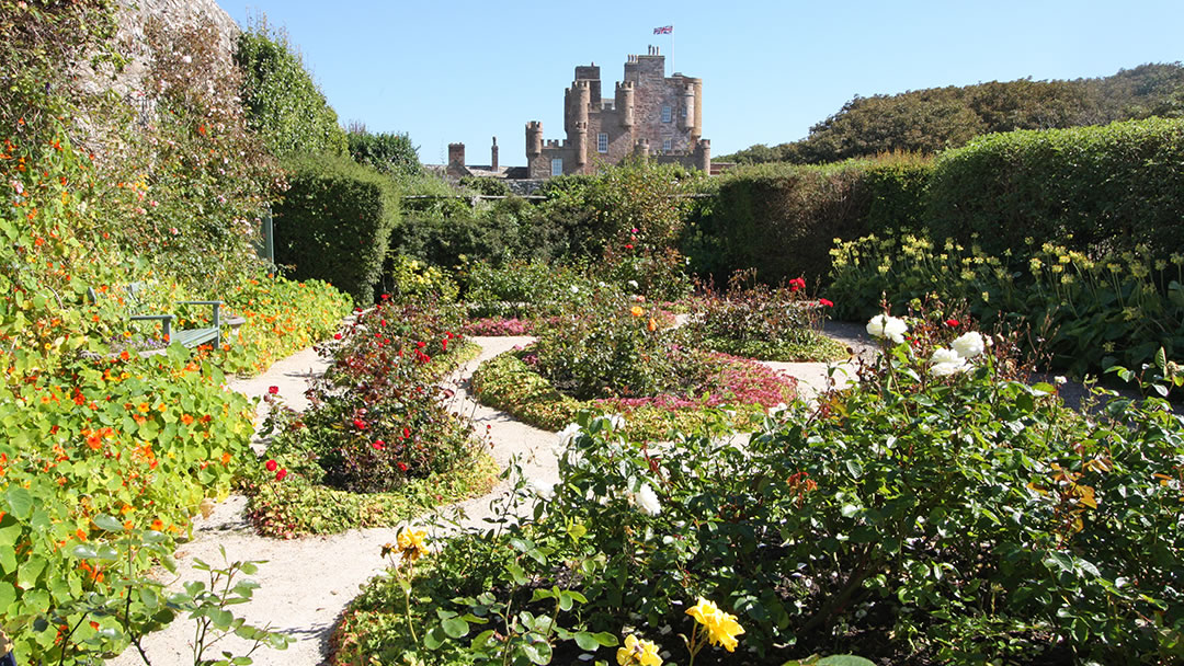 The garden at the Castle of Mey in Caithness