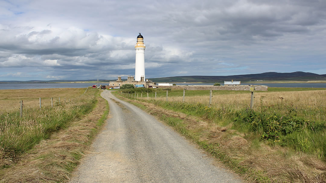 The road to Hoy High Lighthouse in Graemsay
