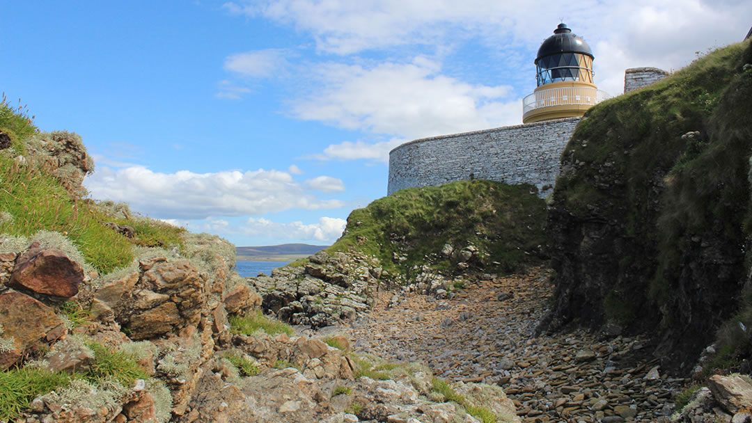 Under Hoy Low Lighthouse in Graemsay