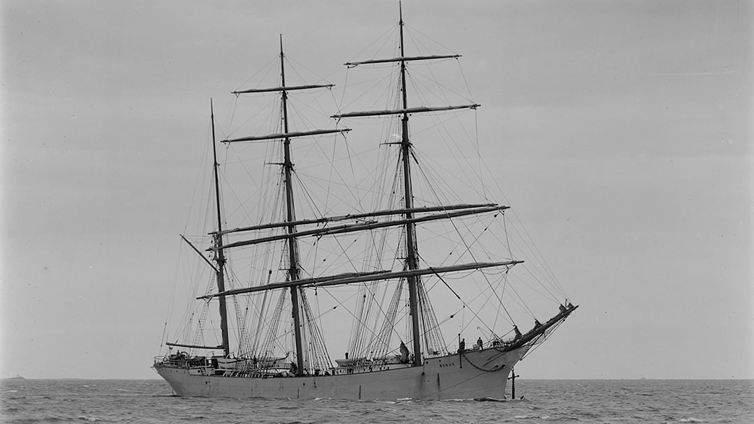 The Bohus ship at sea