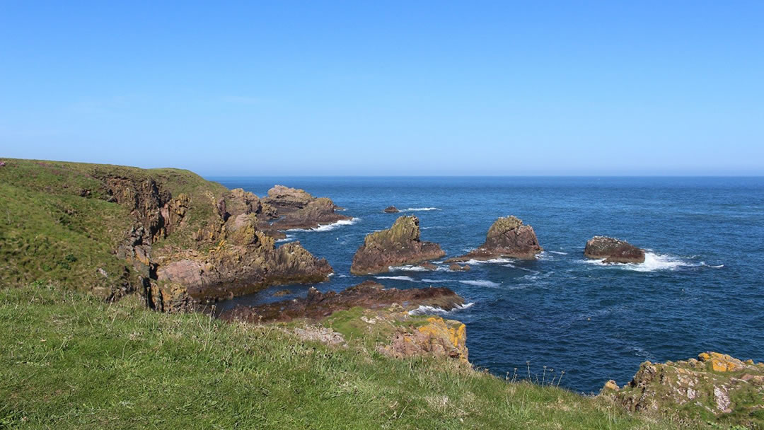 Cliffs around Slains Castle