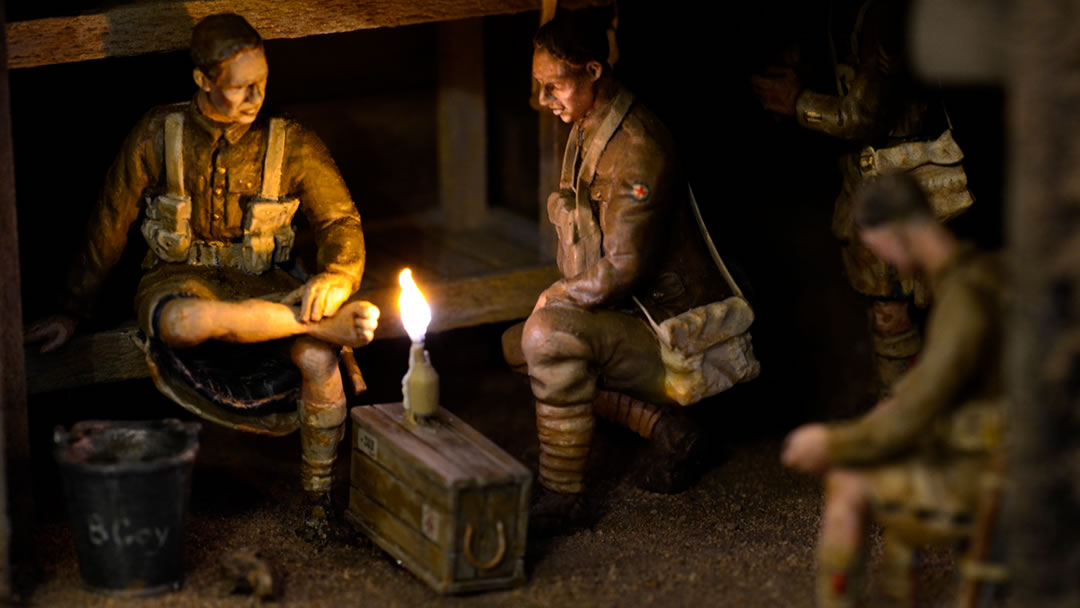 First World War diorama at the Gordon Highlanders Museum