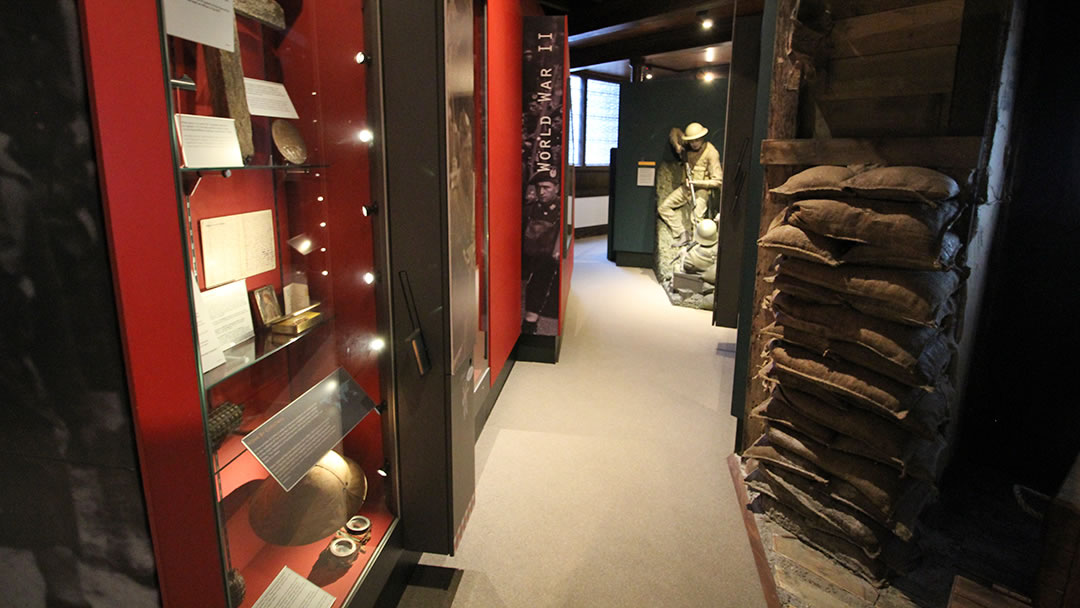 Displays at the Gordon Highlanders Museum