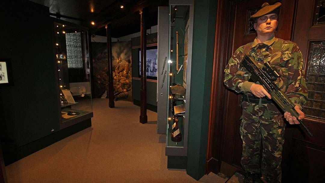 Modern uniforms at the Gordon Highlanders Museum