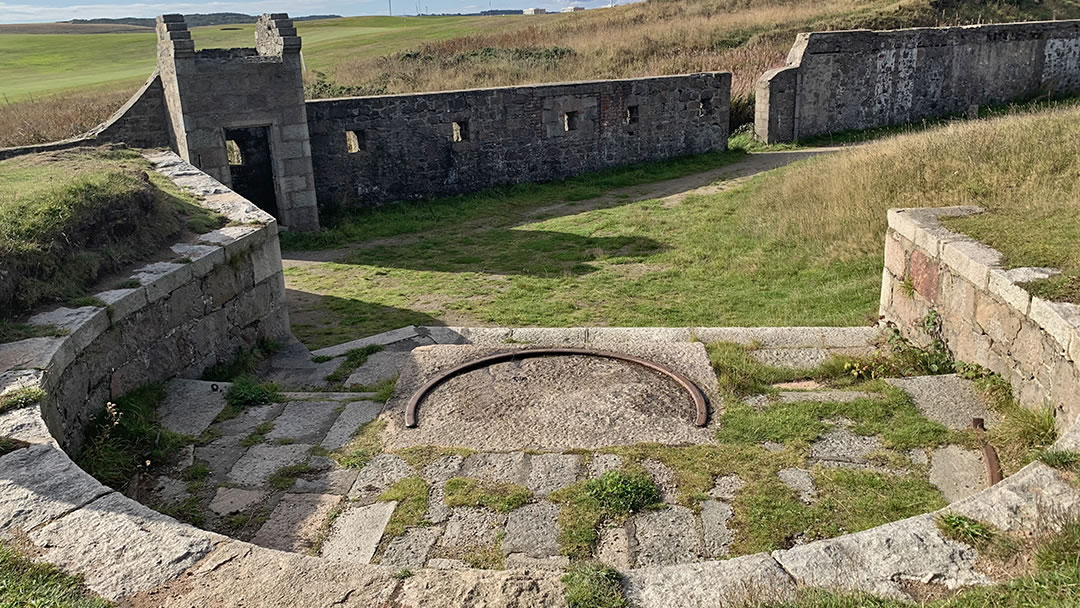 Gun emplacement at Torry Battery