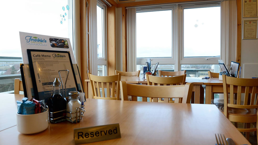 Interior of Frankie's Fish and Chip Shop, Shetland