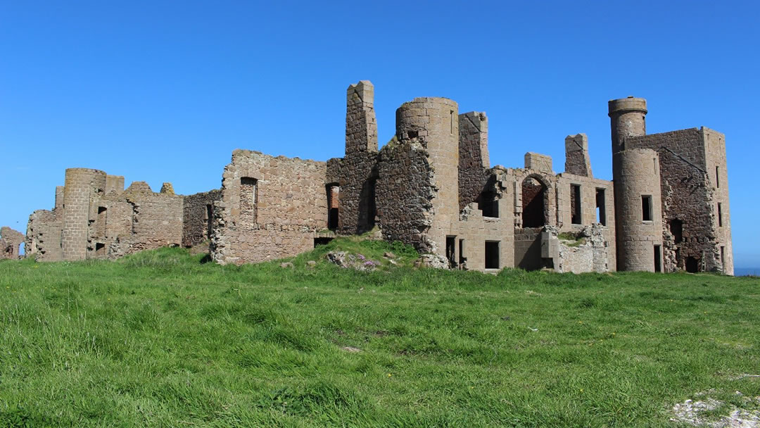 Slains Castle near Cruden Bay in Aberdeenshire