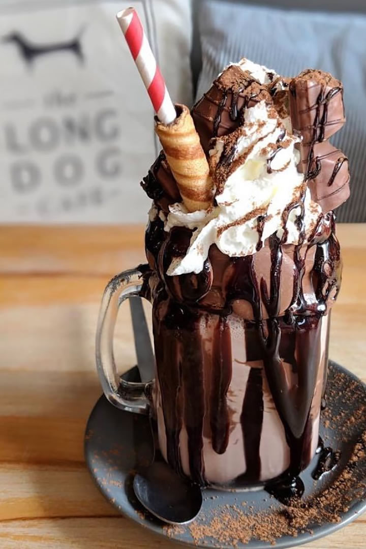 A freakshake at the Long Dog Café