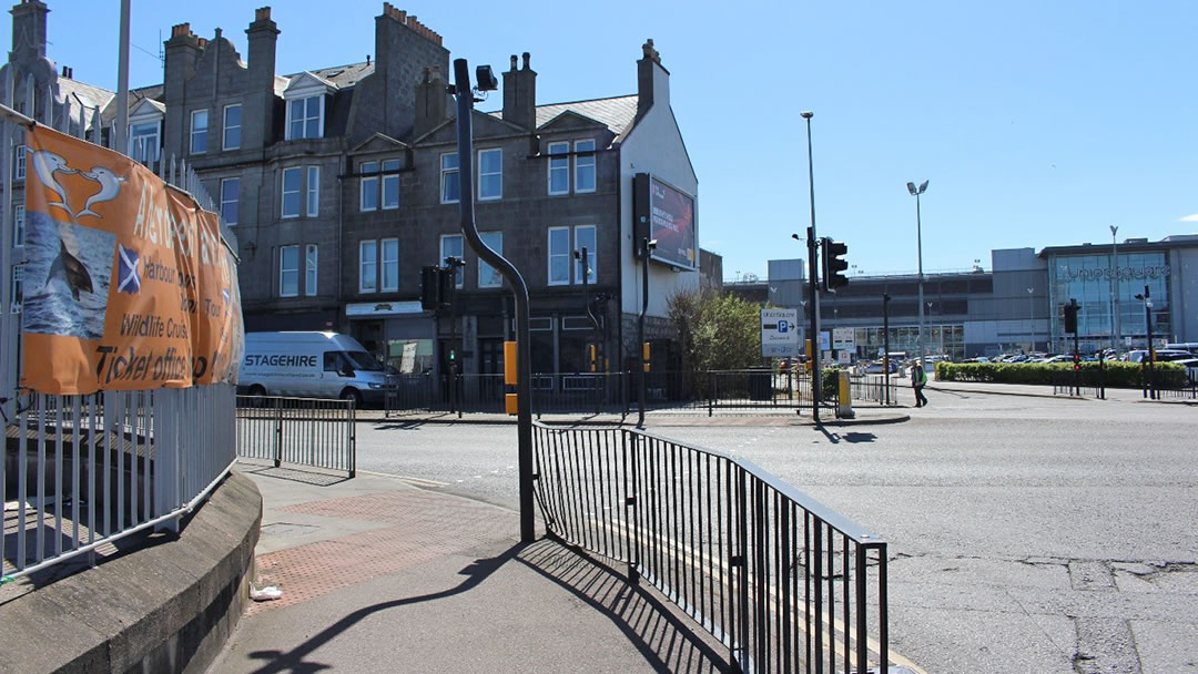 Looking over to Union Square in Aberdeen City Centre