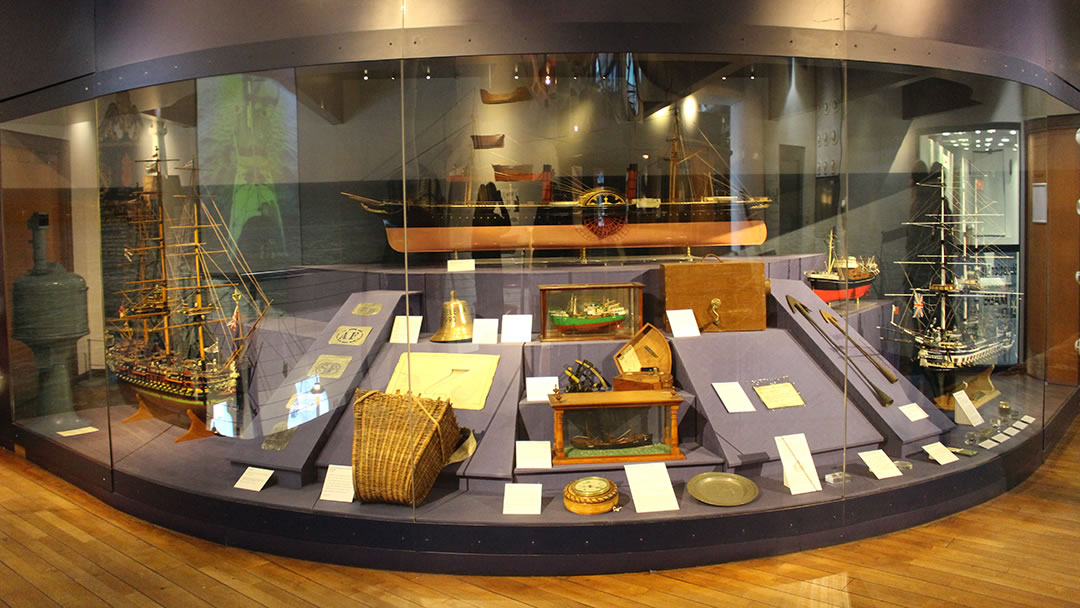 Ship display at the Aberdeen Maritime Museum