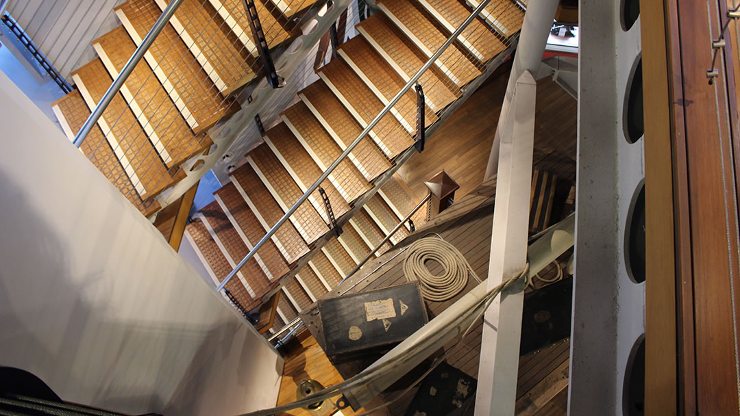 Stairs within the Aberdeen Maritime Museum