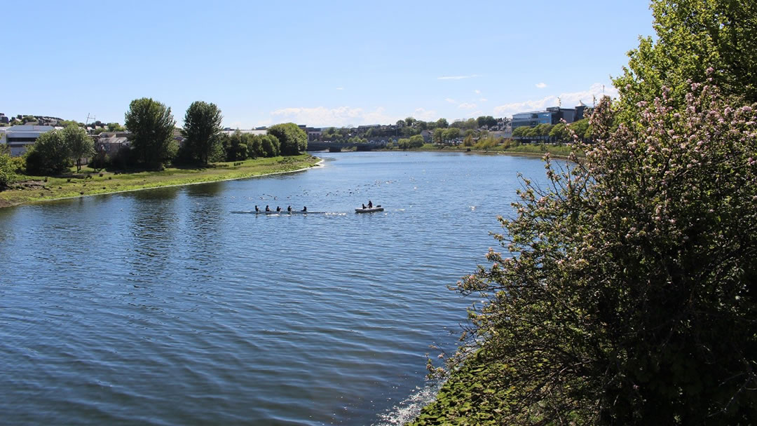 Rowing boats in the River Dee, Aberdeen