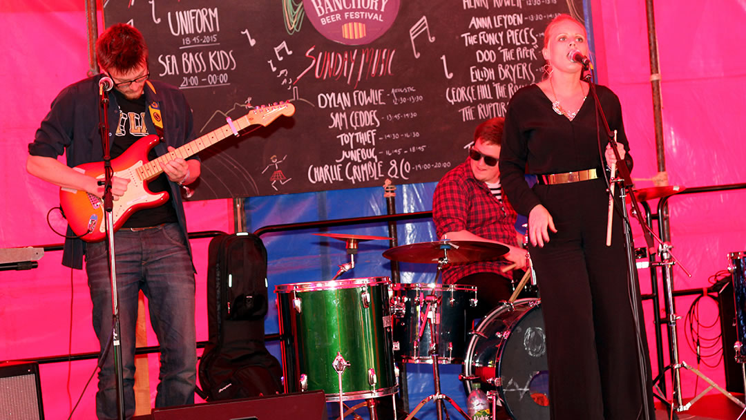 Band at the Banchory Beer Festival