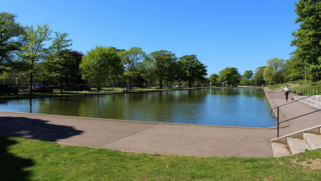 Boating pond in Duthie Park, Aberdeen