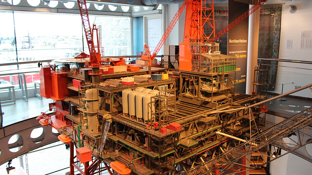 Oil rig in the Aberdeen Maritime Museum