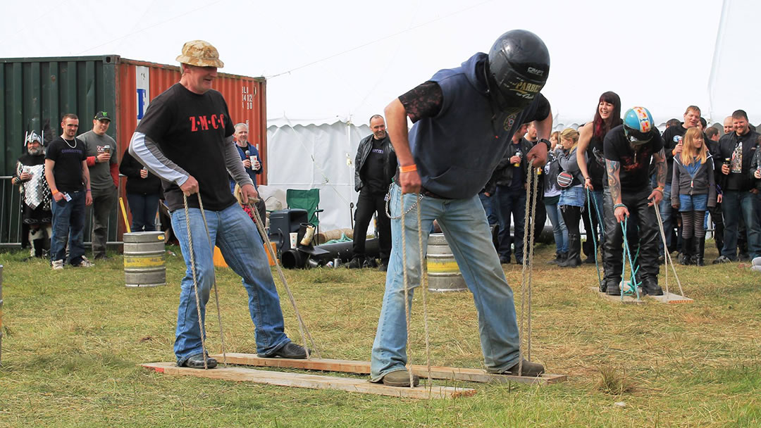 Games at the Simmer Dim Rally, Shetland 