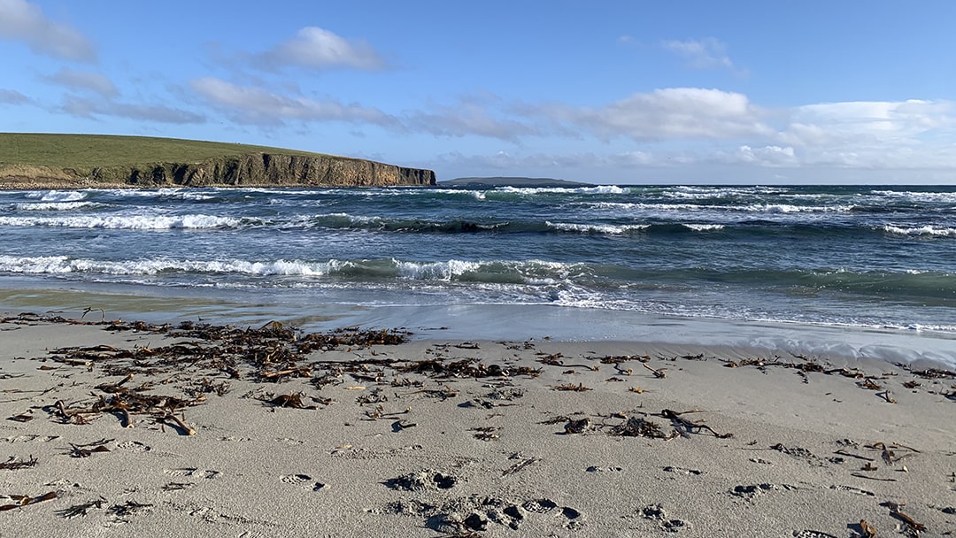 Dingieshowe Beach in Orkney