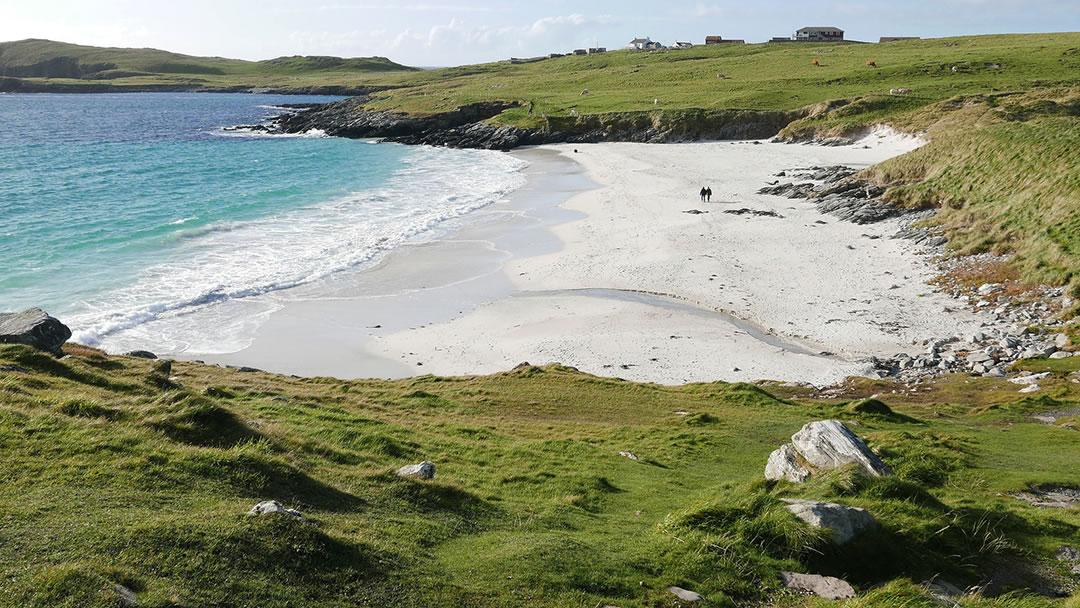 Meal beach in the Shetland islands