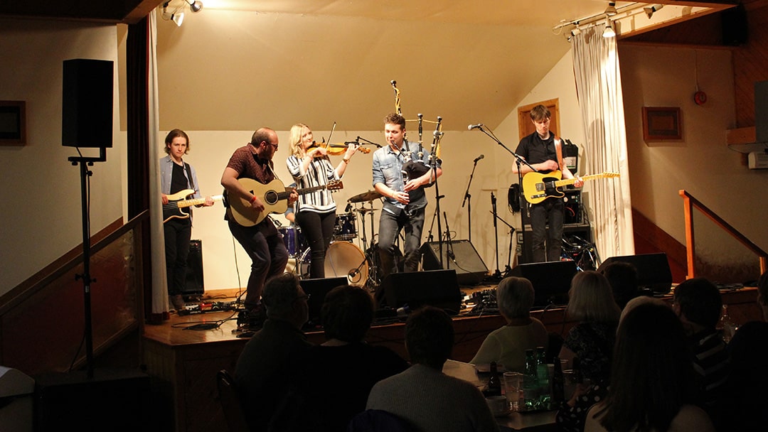 A performance at the Shetland Folk Festival