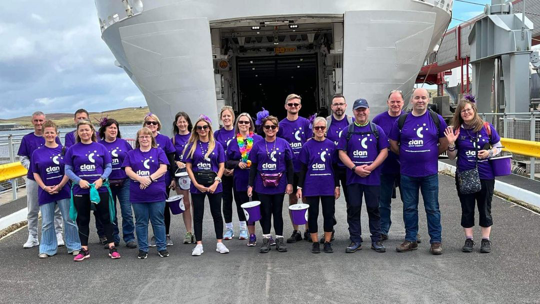 NorthLink Ferries staff ready for their sponsored walk