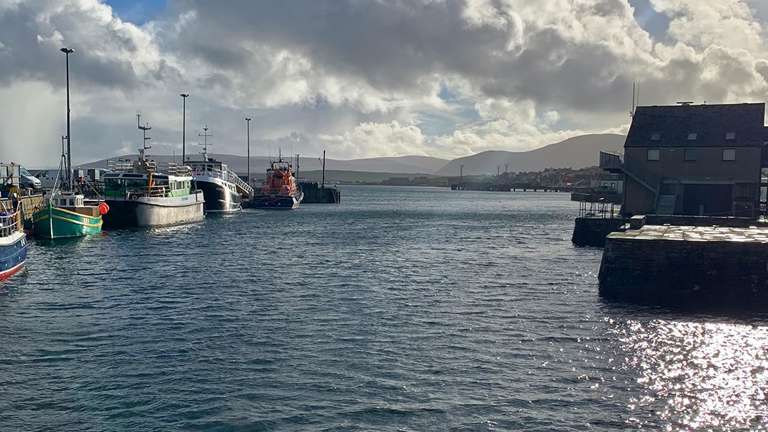 Boats at Stromness Harbour