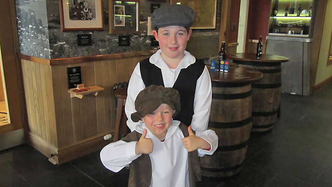 Arran and Alistair at the Orkney Brewery