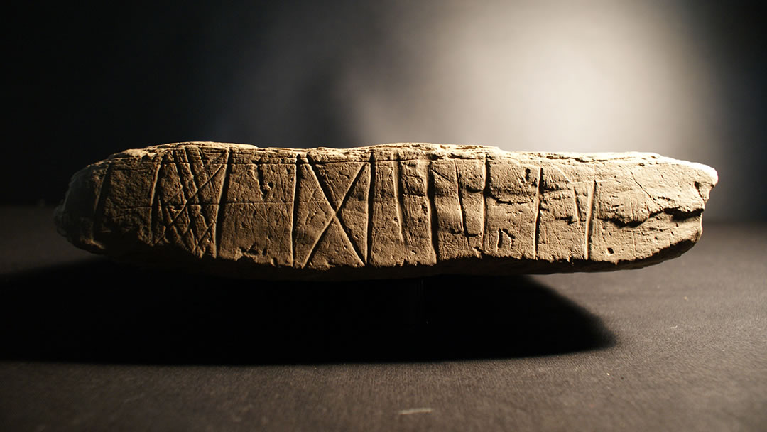 Decorated slab from Structure 8 of the Ness of Brodgar