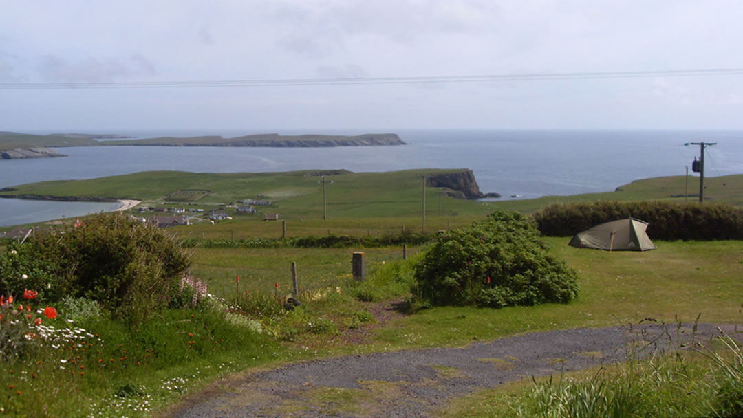 Levenwick Campsite in Shetland