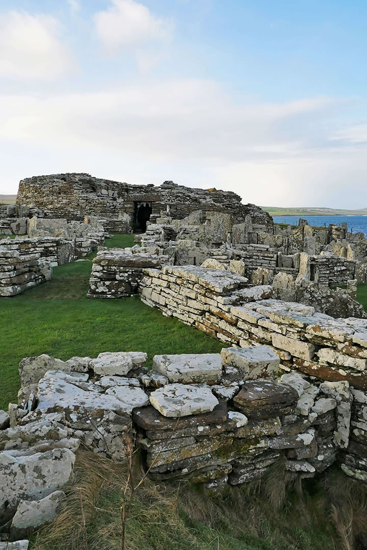 The Broch of Gurness in Evie, Orkney