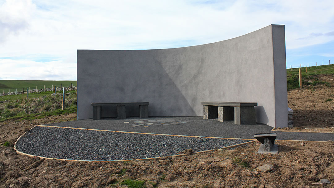 The Listening Wall at the Loons in Orkney