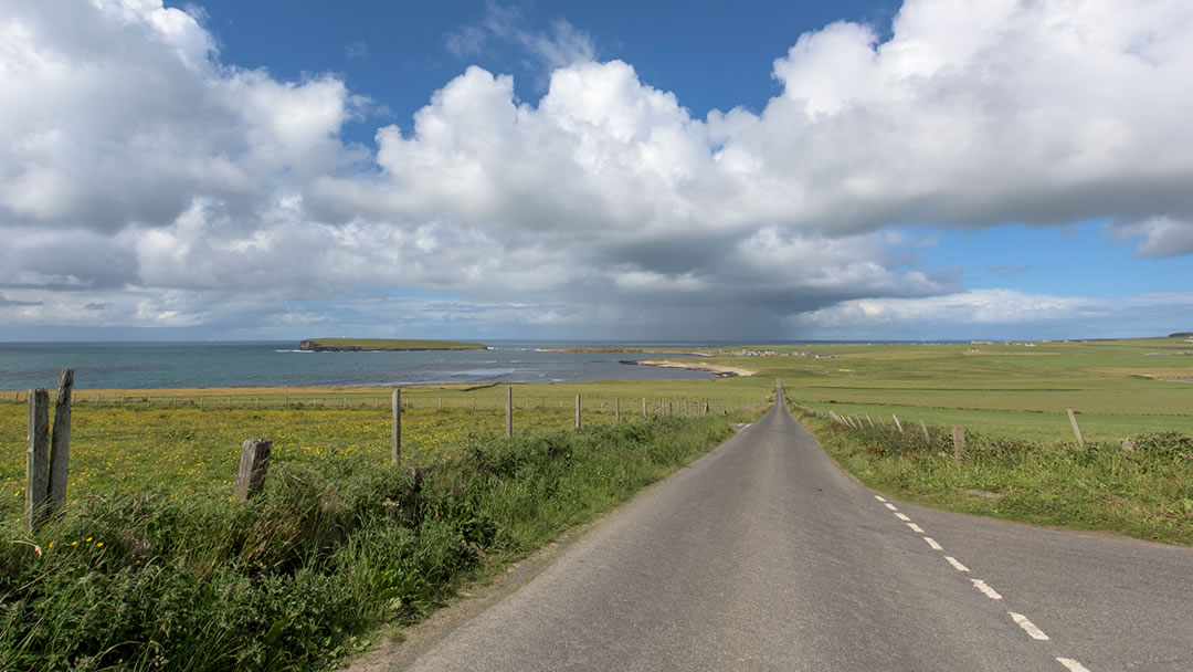 The road to the Brough of Birsay