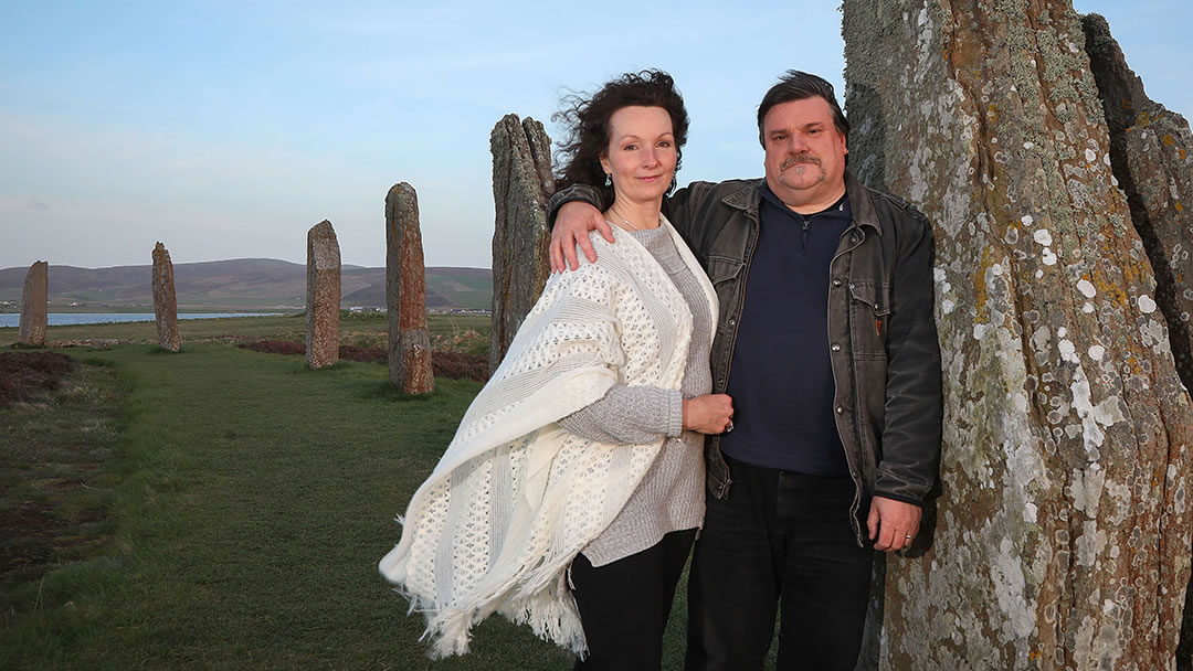 Tom and Rhonda at the Ring of Brodgar